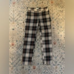 H&M Plaid casual/ work pants sz 4